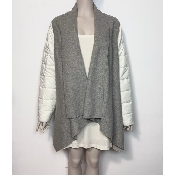 Anthropologie Sttitwa Cardigan Sweater Jacket Open Front Puffer Sleeves Size M - Picture 2 of 15
